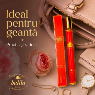 Parfum Balila 35 ml, Apă de Parfum Damă, Aromă Orientală Citrică, Vanilată și Ambrată, Format Compact, Note de Citrice, Bergamotă, Lămâie, Mandarină, Iasomie, Trandafir, Vanilie, Tămâie, Mosc și Lemn de Santal - Img 3
