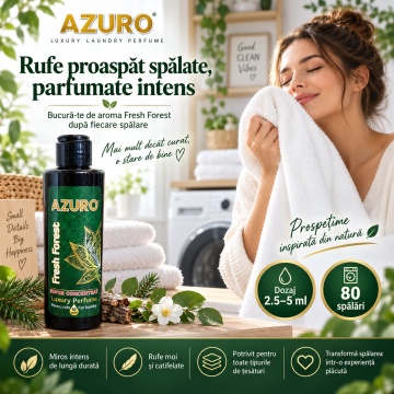 Parfum Concentrat pentru Rufe Azuro Fresh Forest – 200 ml - Img 3