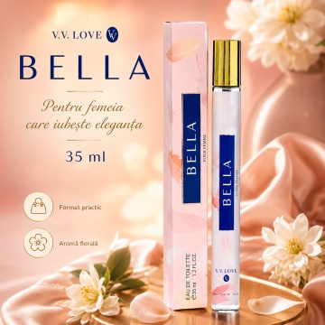 Parfum Damă Bella Pour Femme 35 ml V.V. Love, Apă de Toaletă, Inspirat de My Way Giorgio Armani, Aromă Florală cu Floare de Portocal, Bergamotă, Tuberoză, Iasomie Indiană, Vanilie, Mosc Alb și Cedru - Img 7