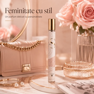 Parfum Damă Un & Unique 35 ml V.V. Love, Inspirat de Sì Passione Giorgio Armani, Aromă Fructat Florală cu Pară, Coacăze Negre, Piper Roz, Grapefruit, Trandafir, Iasomie, Vanilie, Cedru și Paciuli - Img 6