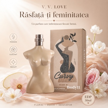 Parfum Damă V.V. Love Curvy BodyII Eau de Parfum 30 ml, Inspirat din Classique Jean Paul Gaultier, Aromă Florală, Dulce și Seducătoare - Img 7