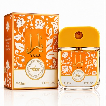 Parfum Dama V.V.Love Yara Tour, Eau de Parfum EDP, 35 ml, Flacon Portocaliu, Format Compact, pentru Zi si Seara