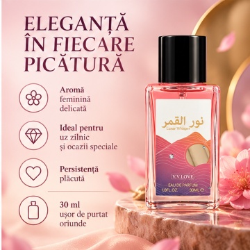 Parfum Dama VV Love Lunar Whisper, Eau de Parfum EDP, 30 ml, Oriental, Feminin, Elegant, Aroma Delicata, Persistent, Format Compact, pentru Zi si Seara - Img 3