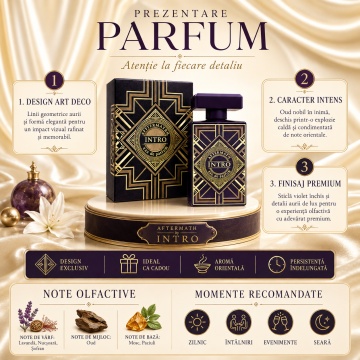 Parfum Intro Greatness Oud Fragrance World 80 ml, Apa De Parfum, Unisex - Img 3