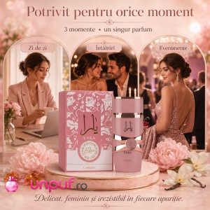 Parfum Lattafa Yara Elixir 100 ml, Apă de Parfum Damă, Aromă Dulce Gourmandă Ambra Vanilat, Note de Coacăze Negre, S’Mores cu Căpșuni, Caramel, Mosc și Vanilie - Img 6