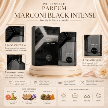 Parfum Rave Marconi Black Intense 100 ml - Img 3