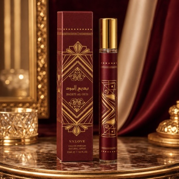 Parfum Unisex Arăbesc Bade’e Al Oud 35 ml V.V. Love, Apă de Parfum, Inspirat de Bade’e Al Oud Sublime Lattafa, Aromă Fructată Orientală cu Măr, Lici, Trandafir, Prune, Iasomie, Mușchi, Vanilie și Paciul - Img 2