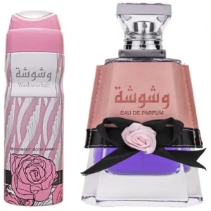 Parfum Washwashah Lattafa 100 ml, Apă De Parfum + 50 ml Deodorant Spray, Damă - Img 8