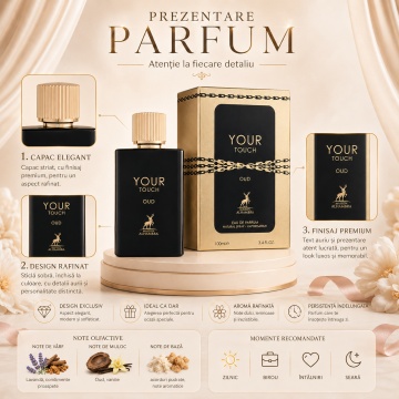 Parfum Your Touch Oud For Men Maison Alhambra 100 ml, Apa De Parfum - Img 3