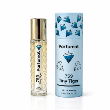 Set Apa de parfum Parfumat 759 Tiny Tiger, Unisex, 35 ml si Gentuta cosmetice - Img 3
