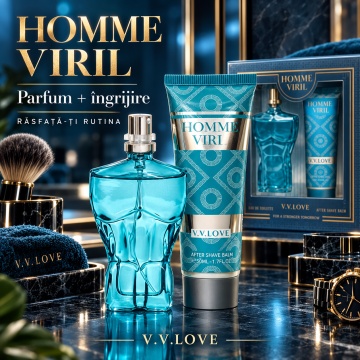 Set Cadou Bărbați V.V.Love Homme Viril, Eau de Toilette 30 ml + After Shave Balm 50 ml - Img 5
