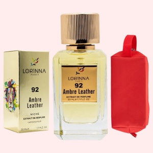 Set Extract de Parfum Lorinna Paris Parfum Ambre Leather, Unisex Damă Bărbat, 50 ml si Gentuță Parfumuri
