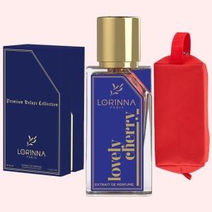 Set Extract de Parfum Lorinna Paris Parfum, De Luxe Collection, Lovely Cherry, 50 ml, Unisex Damă Bărbat si Gentuță Parfumuri