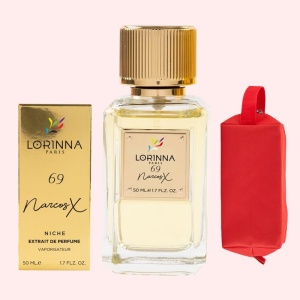 Set Extract de Parfum Lorinna Paris Parfum Narcos X Unisex Damă Bărbat 50 ml si Gentuță Parfumuri