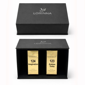 Set parfum Lorinna Paris Arabian Tonka & Imagination, 2 x 50 ml, Cutie cadouri parfum premium