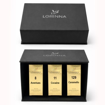 Set parfum Lorinna Paris Aventues & Cocaine & Caramello, 3 x 50 ml, Cutie cadouri parfum premium