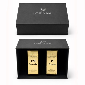Set parfum Lorinna Paris Cocaine & Caramello, 2 x 50 ml, Cutie cadouri parfum premium