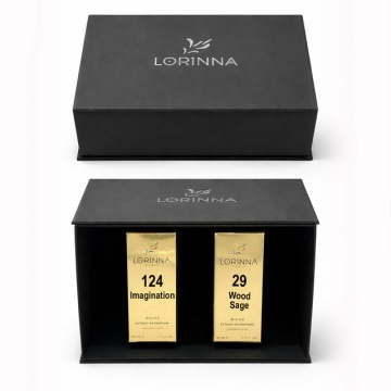 Set parfum Lorinna Paris Wood Sage & Imagination, 2 x 50 ml, Cutie cadouri parfum premium