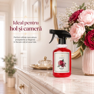 Spray Odorizant Loris Pafum Bouquet, 500 ml, pentru Cameră, Hol, Baie și Auto, Aromă Florală Persistentă - Img 4