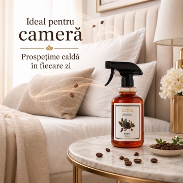 Spray Odorizant Loris Pafum Coffee, 500 ml, pentru Cameră, Hol, Baie și Auto, Aromă de Cafea - Img 2