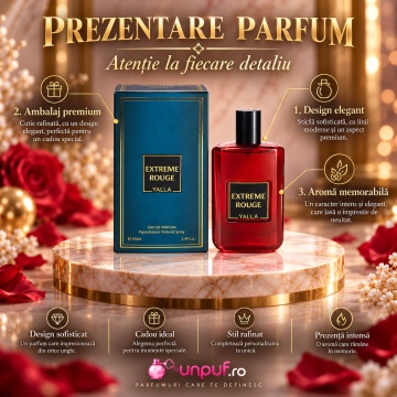 YALLA Extreme Rouge – Parfum EDP 50 ml, unisex - Img 3