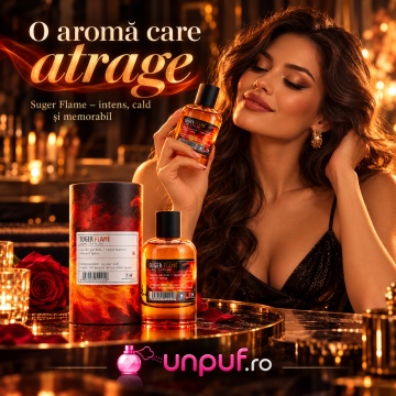Aro-Fac Suger Flame parfum unisex inspirat de Stronger With You Sandalwood,EDP, 100 ml - Img 5