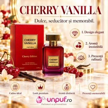 Cherry Vanilla Marhaba parfum unisex, ADN propriu, EDP, 100 ml - Img 3