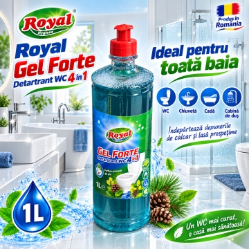 Detartrant WC 4 în 1 Cloret Gel Forte – 1 L - Img 5