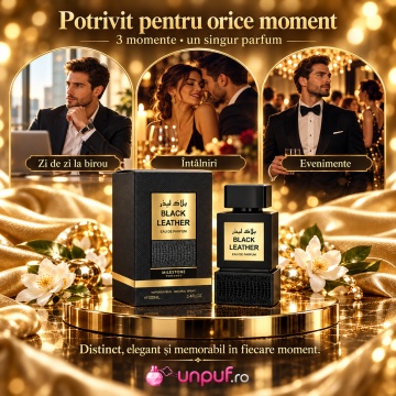 Emper Milestone Black Leather – Parfum EDP 100 ml, bărbați - Img 5