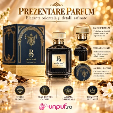 Fragrance World B Satin Oud – Parfum EDP 100 ml, unisex - Img 3