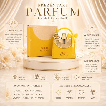 Fragrance World Nudo Tutti Fruity – Parfum EDP 100 Ml, unisex - Img 3