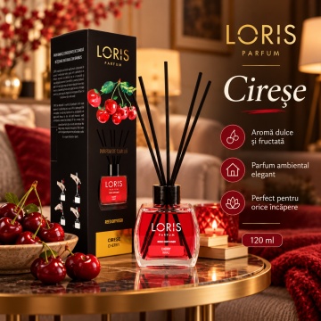 Loris Parfum Cireșe 120 ml – Odorizant de Cameră cu Bețișoare Parfumate - Img 2