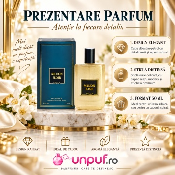 Million Elixir, Yalla parfum barbatesc inspirat de 1 Million Elixir Paco Rabanne,EDP, 50 ml - Img 3