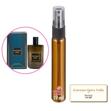 Mostra fiola din Extreme Spice Yalla, decant sticla cu pulverizator - Img 4