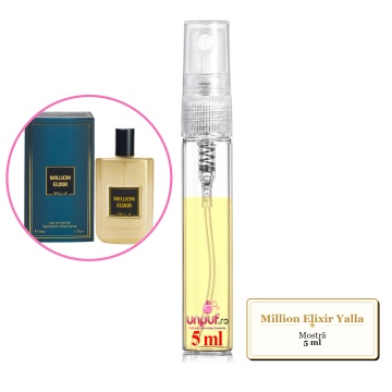 Mostra fiola din Million Elixir Yalla, decant sticla cu pulverizator - Img 3