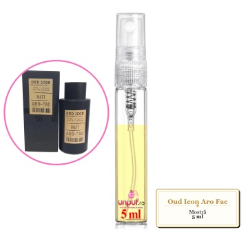 Mostra fiola din Oud Icon Aro Fac, decant sticla cu pulverizator - Img 3