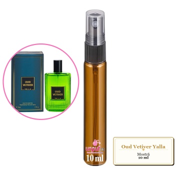 Mostra fiola din Oud Vetiver Yalla, decant sticla cu pulverizator - Img 4