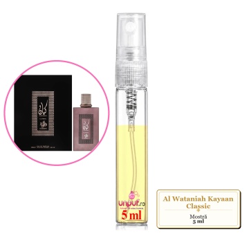 Mostra fiola din Parfumul Al Wataniah Kayaan Classic, decant sticla cu pulverizator - Img 3