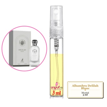 Mostra fiola din Parfumul Alhambra Delilah Blanc, decant sticla cu pulverizator - Img 3