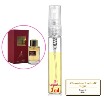 Mostra fiola din Parfumul Alhambra Exclusif Rose, decant sticla cu pulverizator - Img 3