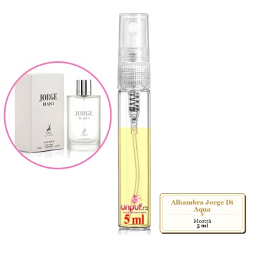 Mostra fiola din Parfumul Alhambra Jorge Di Aqua, decant sticla cu pulverizator - Img 4