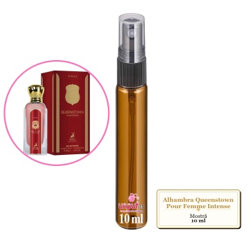 Mostra fiola din Parfumul Alhambra Queenstown Pour Femme Intense, decant sticla cu pulverizator