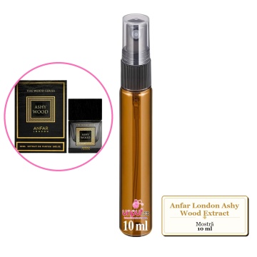 Mostra fiola din Parfumul Anfar London Ashy Wood Extract, decant sticla cu pulverizator