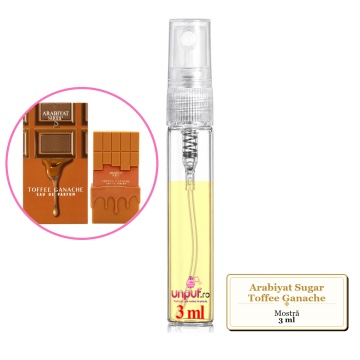 Mostra fiola din Parfumul Arabiyat Sugar Toffee Ganache, decant sticla cu pulverizator - Img 3