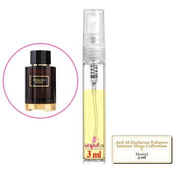 Mostra fiola din Parfumul Ard Al Zaafaran Tobacco Intense Mega Collection, decant sticla cu pulverizator - Img 3