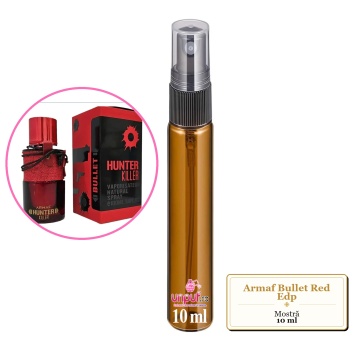 Mostra fiola din Parfumul Armaf Bullet Red Edp, decant sticla cu pulverizator