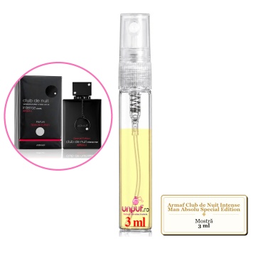 Mostra fiola din Parfumul Armaf Club de Nuit Intense Man Absolu Special Edition, decant sticla cu pulverizator - Img 3