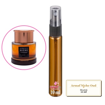 Mostra fiola din Parfumul Armaf Niche Oud, decant sticla cu pulverizator - Img 3