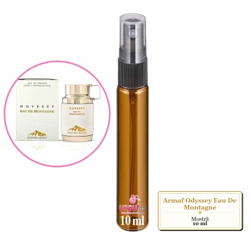 Mostra fiola din Parfumul Armaf Odyssey Eau De Montagne, decant sticla cu pulverizator