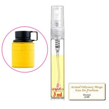 Mostra fiola din Parfumul Armaf Odyssey Mega Eau De Parfum, decant sticla cu pulverizator
